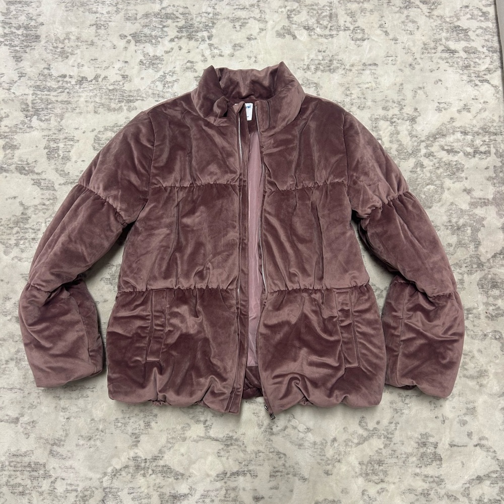 Purple velvet jacket